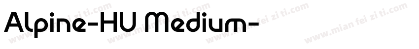 Alpine-HU Medium字体转换